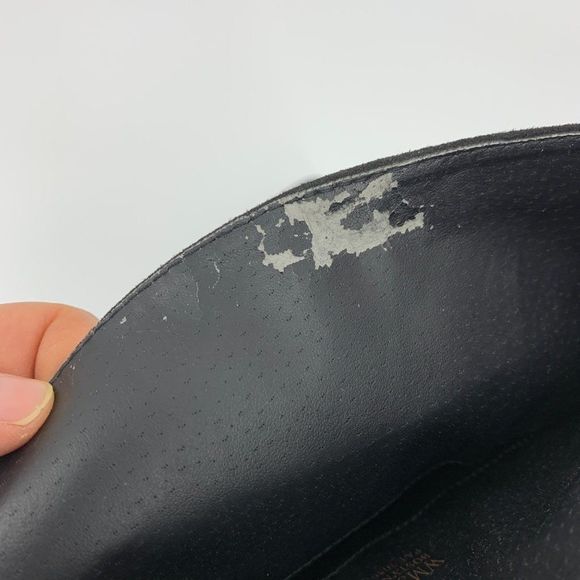 Report Womens Size 7 Flat Boots Faux Suede Vegan Sock Style Shaft 0848 Black - Picture 10 of 10